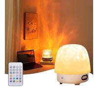 YSINOBEAR Ocean Wave Projector Light, Night Light & Bluetooth Noise Machine,16 Colors Bluetooth Speaker Projector Lights with Remote Control, Rechargeable for Bedroom/Party, Outdoor (C)