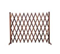 YSINOBEAR Solid Wood Expanding Fence, Fold-able Design, Lightweight, Expanding Freestanding Wooden Trellis Fence, Wooden Decorative Lattice Screen Trellis (35cm)