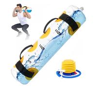 Ysislybin Adjustable Weightlifting Water Bag, Sandbag Alternative Aqua Bag with a Foot Pump Aqua Bag and Power Bag with Water 20kg Fitness Ball Bag Water-fillable Portable Stability Fitness Equipment