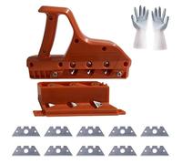 Ysislybin Plasterboard Quick Cutter, Edge Planer for Plasterboard, Plasterboard Edge Cutter, with 45° and 60° Hand Tool Cutting Tools Plasterboard Cutter (Supplied with 10 + Glove)
