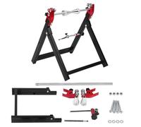 Ysislybin Wheel Truing Stands, 34.2 * 37.2 * 39 cm Balancing Stand for Motorcycle Wheels with All Installation Accessories, Motorcycle Truing Stand Made Metal for 5 * 23 Inch Tires
