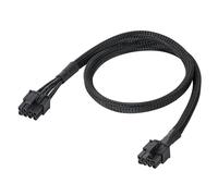 YSIUENG PCIE Power Cable for Seasonic: 65CM, 8-Pin to 6+2 Pin, Male-to-Male GPU Cable Adapter Sleeved for Seasonic Modular Power Supply, 18AWG, Black (25.5")