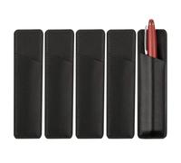 YSJCHEBS 5 Pcs Magnetic Pen Case, Black Pencil Case, Magnetic Pen Holder for Refrigerator, Simple Creative Pen Holder, Magnetic Pen Holder for Office Whiteboard