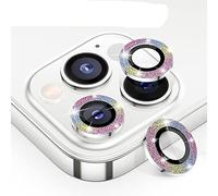 YSJJZRL 3 Pcs 9H Diamond Camera Lens Film,Glitter HD Tempered Glass Camera Cover Flash drill Lens Film For iPhone 11/11 Pro/11 Pro Max (For ip11pro max,Colorful)