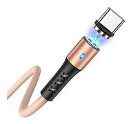YSJJZRL Magnetic Charging Cable,2.4A Liquid Silicone (2M/6.6ft) Magnetic USB Type C charger Cable Compatible with Samsung Galaxy S10 S9 Note 9 8 S8 Plus,LG V30 V20 G6,Huawei P30/P20 Pro (Pink)