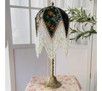 YSJNGF 20in Tall Vintage Table Lamp for Bedroom Antique Gold Floral Retro Table Lamp French Cottage Rustic Bedside Nightstand Lamp Farmhouse Desk Lamp for Living Room Home House Office Entryway