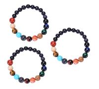 YSJNGF 3 Pcs Multi-layered Beaded Bracelet The Planets Solar System Light Wrist Decor
