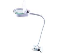 YSJNGF 3X 10X Magnifying Glass Clamp Lamp with 26 Led Light Dimmable Adjustable Swivel Arm Utility Light Table Illuminated Magnifying Glass for Reading Crafts Repair Magnifier Black Chaser of Light