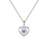 YSJNGF 925 Sterling Silver Friendship Dainty Necklaces for Women Infinity Heart Cubic Zirconia Necklace