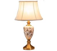 YSJNGF Bedside Lamp Household Decorate Table Lamp China Ceramics Desk Lamp Wedding Learn Work Read Desktop Lights