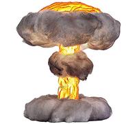 YSJNGF Bedside Simulation Explosion Mushroom Clouds LED Table Eye Protection Art Desk Lamp for Office Bedroom (Color : Black)