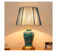 YSJNGF Ceramic Table lamp 18.9" High Postmodern Ceramic/Brass Table Lamp Desk Light Home Bedroom Decor Bedside Nightstand Lamp for for Living Room Desk Lamp Lamps
