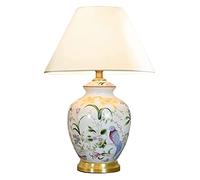 YSJNGF Ceramic Table lamp American Ceramic Table Lamp Contemporary Classic Vase Bedside Desk Nightstand Lamp for Bedroom Living Room Office College Bookcase Lamps