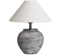 YSJNGF Ceramic Table Lamps for Living Room Mid Century Table Lamp Distressed White Farmhouse Table Lamp Retro Bedside Lamp Vintage Nightstand Lamp for Bedroom Desk Home Office Decorative