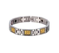YSJNGF Charm Bracelet Wrist Band Gold Foil Guanyin Bodhisattva Buddha Bracelet Germanium Bracelets for Women Men Lucky Magnetic Bracelet Men Gift Gift (Color : Color)