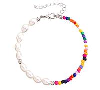 YSJNGF Charm Jewelry 2023 New Friendship Bracelet Boho Girls Bracelet Surfer Beach Beaded Adjustable Bracelet Jewelry Cute Beads Handmade Colorful for Women Bracelets Lots of Earrings (Color :, Size