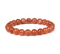 YSJNGF Charm Jewelry Men Bracelets Natural Bracelet Polished 8 Mm Lapis Lazuli Beads Bangle Elastic Women Jewelry,8.kunsite,21cm (Color : 7.Chalcedony, Size : 23cm)