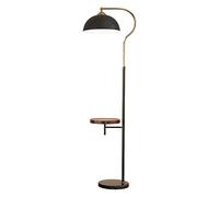 YSJNGF Desk lamp, Lámpara de Pie LED Floor Lamp W/USB Charging Ports & Wierless Charging Stat Contemporary Standing Lamp W/Table Vertical Lamp for Bedpoom Reading