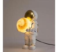 YSJNGF End Table Lamp Kids Room Boy Astronaut Nursery Table Lamp Vintage Mid Century Moon Desk Light Colorful Planet Kids Bedside Nightstand Lamp for Girls Bedroom Children Room Entryway