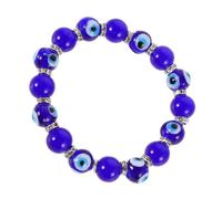 YSJNGF Evil Eye Beaded Bracelet Women Stylish Blue Glass Beads Jewelry Versatile Fashion Accessory Daily Wear Parties Dates Thoughtful Present for Teen and Loved Ones