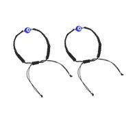 YSJNGF Evil Eye Bracelet for Girls Adjustable Braided String Minimalist Luck Charm