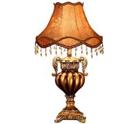 YSJNGF Farmhouse Victorian Table Lamp White French Country Mid Century Table Lamp Vintage Gold Antique Bedside Nightstand Lamp Rustic End Desk Light for Bedroom Living Room Home Office