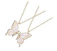 YSJNGF for Girls Necklace Butterfly Cz Friendship Neck Chain