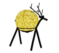 YSJNGF LED Desk Lamp Romantic Table Lamp Bedside Lamp Rattan Round Lampshade with USB Charging Port Sweet Dream Lamp Birthday Gifts Night Light Table Lamp Reading Lamp (Color : A)
