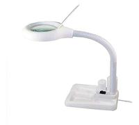 YSJNGF Led Magnifying Lamp,5X 10x Daylight Hands Magnifier and Table & Desk Lamp Light,Portable Adjustable Illuminated Magnifying Glass for Reading, Repair, Crafts, Sewing, Chaser of Light