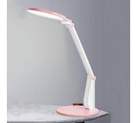 YSJNGF Living Room Bedroom Table Lamp 7W Dimmable LED Desk Lamp Plug-in Touch Control Desk Lamp Foldable Lamp with Memory Function for Reading, Studying, Working Bedside Nightstand Lamp (Color : Pink)