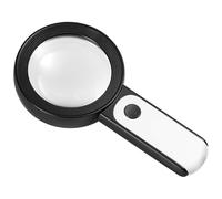 YSJNGF Magnifying Glass LED Magnifier,30X Illuminated Magnifier Handheld with 18 LED Lights Reading Magnifying Glass Double Glass Lens for Seniors Reading Hobbies Craft Work Inspection vision Chaser