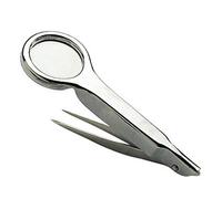 YSJNGF Magnifying Glasses,10X Magnifying Glass with Tweezers Portable Handheld Multifunctional Magnifier Full Metal Clip for Reading Maintenance Detection Repair Chaser of Light