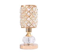 YSJNGF Nightstand Lamp, Bedroom and Living Room Crystal Glass Lampshade Table Lamp, Lamp That Can Control The Upper and Lower Light Source Separately (Color : A)