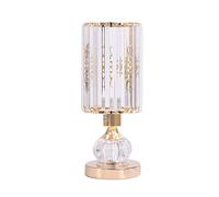 YSJNGF Nightstand Lamp, Bedroom and Living Room Crystal Glass Lampshade Table Lamp, Lamp That Can Control The Upper and Lower Light Source Separately (Color : B)
