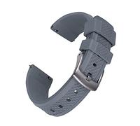 YSJNGF Rubber Watch Band Diving Quick Release Slide Keeper Fluorine Rubber Straps 20mm 22mm For Men