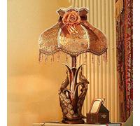 YSJNGF Table Lamps for Living Room Vintage Gold Victorian Table Lamp Antique Bedside Lamp Farmhouse Rustic Nightstand Lamp Farmhouse Desktop Lamp for Bedroom Home Office Dining Room