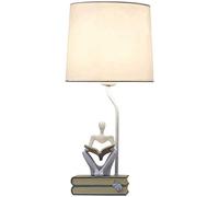 YSJNGF Trendy Reader Table Creative Modeling Resin Desk Bedroom Bedside Study Living Room Reading Cafe Decoration Lamp (Color : Black)