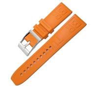 YSJNHX For Strap For Superocean/Navitimer/Avenger Bracelet 20mm 22mm 24mm Red Orange Black Fluoro Rubber WatchBands