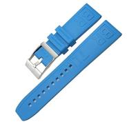 YSJNHX For Strap For Superocean/Navitimer/Avenger Bracelet 20mm 22mm 24mm Red Orange Black Fluoro Rubber WatchBands