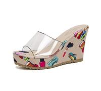 YSJNHX Woman Shoes Heels Sandals Wedged Plaform High Heels Pumps For Women Summer Concise Party Women Shoe-Green,37