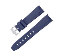 YSJNHX YSJNGF Curved No Gap Rubber Strap For Watch Replacement Band Men Women 20mm Watchbands silver buckle gold buckle rose buckle black buckle