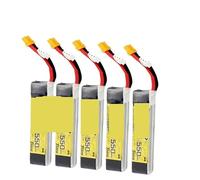 YSJOZWA For Tattu R-Line 1.0 for LiPo Rechargeable Battery 2S 3S1P 550mAh 95C 7.4V 11.1V Pack With XT30 Plug for RC FPV Racing Drone Quadcopte(2S 550mAh 7.4V 5pcs)