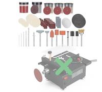 YSJWAER Mini Small Multi-Functional Table-Saw - Portable Crafts Table Saw Speed Angle Cutting Depth Adjustable Cutting Sanding Engraving for Wood Acrylic PCB Plastic (Flexible Shaft Accessories)