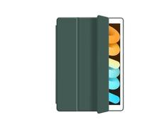 YSJX Tri-folding Solid Colour Magnetic Soft Shell, Flip Leather Protective Case compatible with VIVO Pad 3 Pro 13 inch(Dark green)