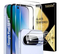 Yskbilm Pack of 2 Screen Protectors for Google Pixel 10 for Tempered Glass Film, with 2 Camera Protection, 9H Hardness Tempered Glass Film, HD Clear