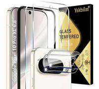 Yskbilm Pack of 2 Screen Protectors for Google Pixel 10 Pro XL for Tempered Glass Film, with 2 Camera Protection, 9H Hardness Tempered Glass Film, HD Clear