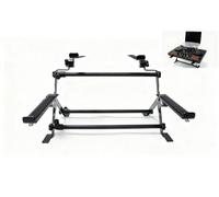 yskjyxgs Portable DJ laptop stand; adjustable tilt angle and width, anti-slip design, DJ stand for laptop and controller; the perfect choice for your DJ rig at home, workstation, or on tour.