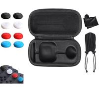 YSKMHQ 20X9x8CM Portable Handbag for Switch 2 Camera,Equipped with 8 Key Protection caps Compact PU Case Black Protective ,Suitable for Shell Protection, Button Protection