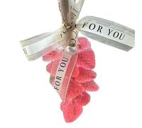 YSKMHQ DIY Crystal texture soap pendant | Strawberry and grape shape | Fresh fruity fragrance | Car wardrobe decoration pendant | Gift (B)