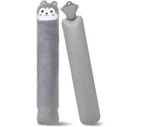 YSKMHQ Hot Water Bottle Long, Neck Warming Bottle, 2 L, 60 cm, Large Diameter Cute Shiba Inu Style Neck Hot Water Bottle, Heat and Cool Bed Bag, Suitable for Neck, Shoulders, Belly, Women and Men